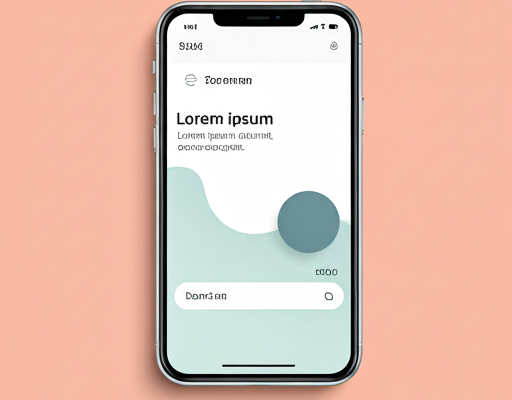 Mobile banking mockup