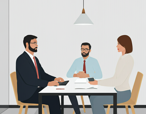 Professional team meeting